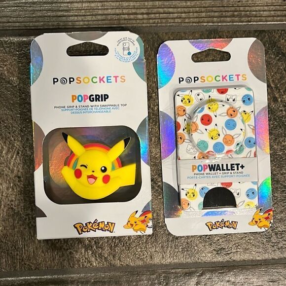 NWT Popsockets Pokémon & Pokemon Corduroy Bear plush bundle. - Picture 4 of 7